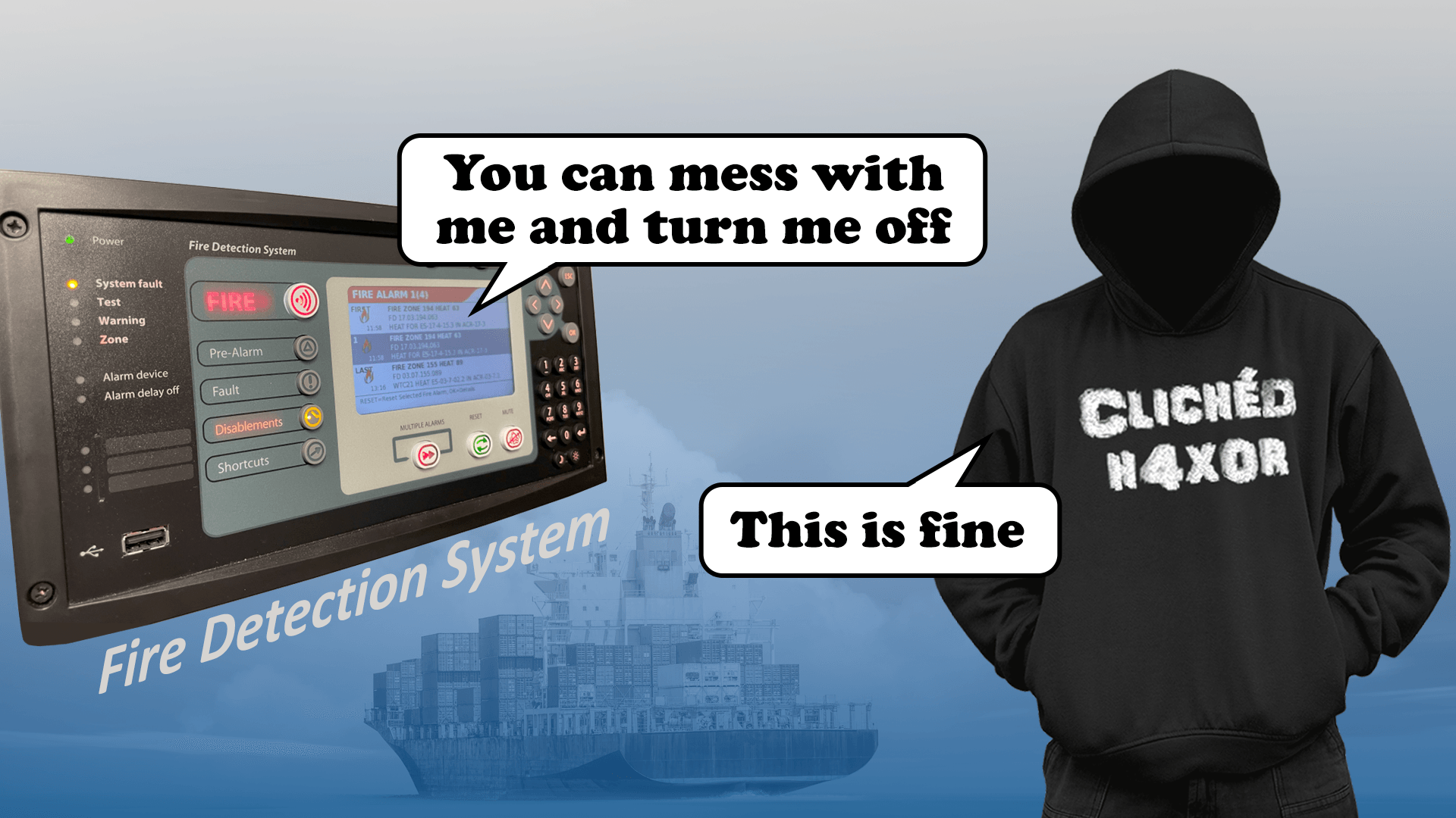 Fire detection system been pwned? You’re not going to sea